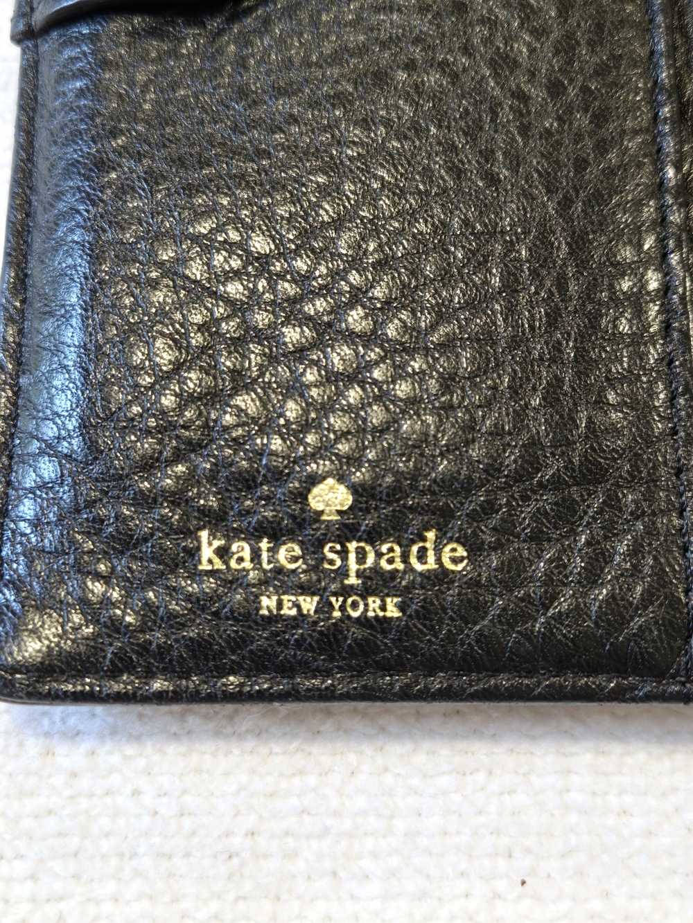 Kate Spade Black Slim Bifold Wallet - Picture 9 of 13